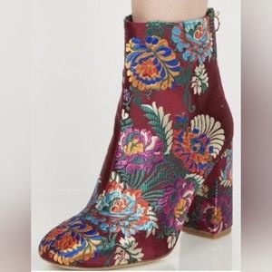 Limited Edition Joie “Saleema” brocade booties, excellent condition, size 8